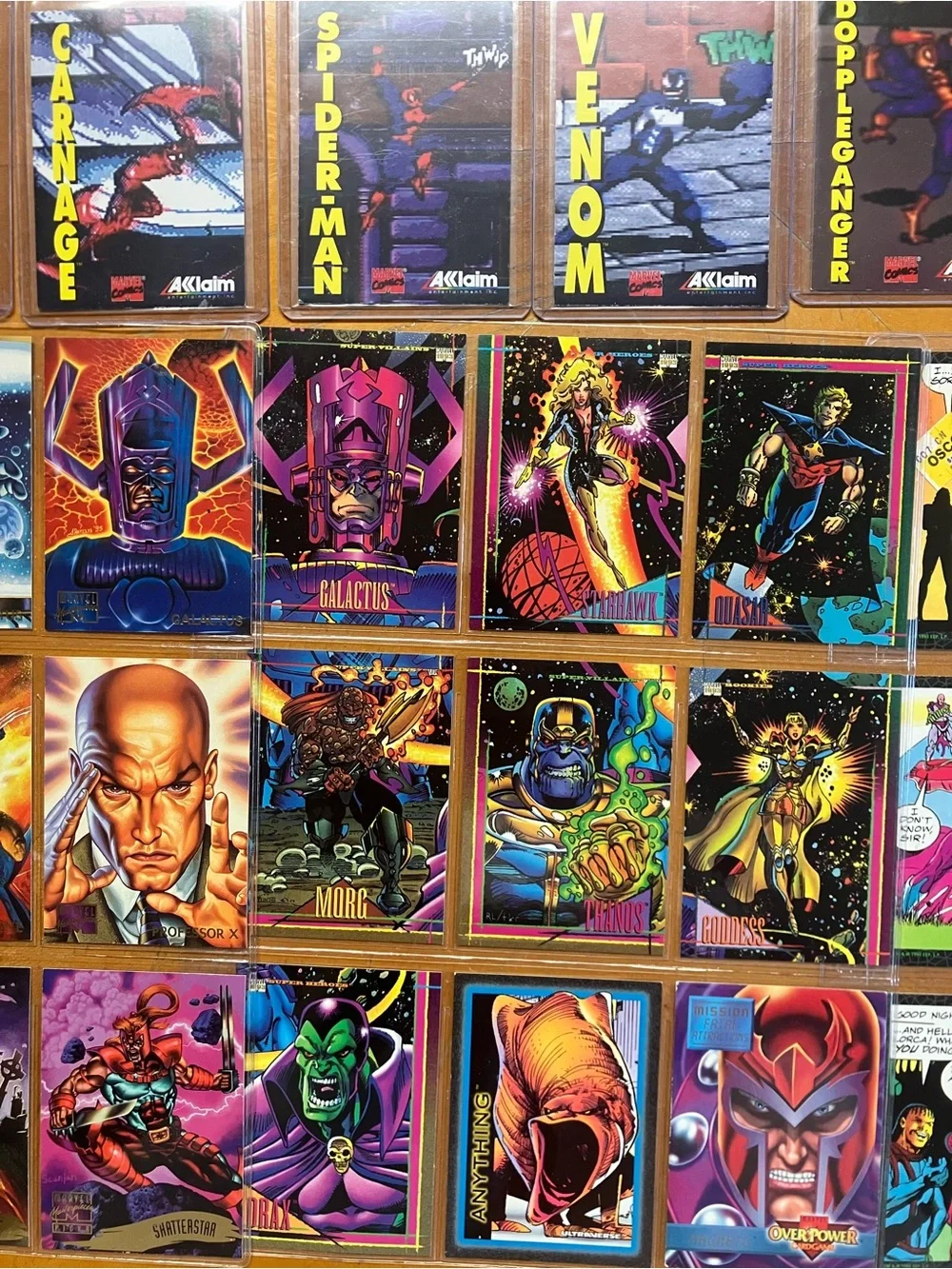 Vintage 90s Marvel Trading Card Lot Maximum Carnage Promo